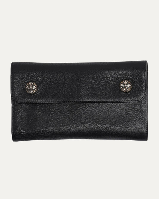 Leather Snap Wave Wallet