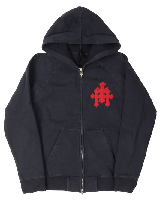 Paper Jam Cemetery Cross Patch Hoodie