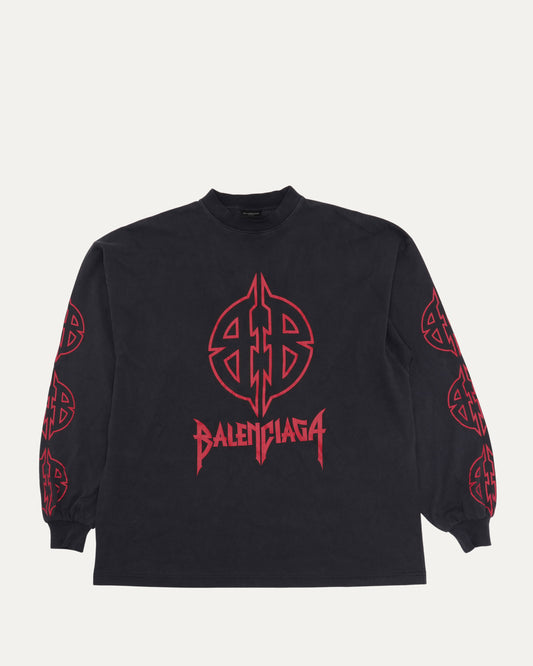 Metal Logo Long Sleeve T-Shirt