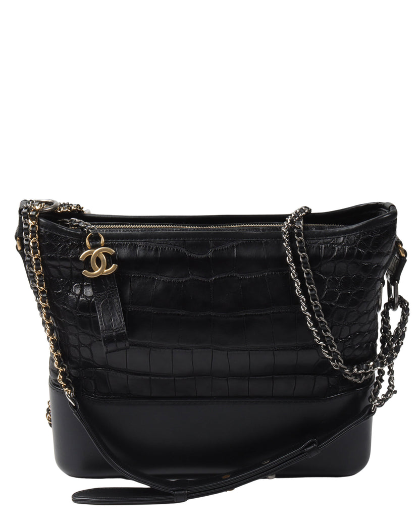 Gabrielle Hobo Medium Alligator Bag