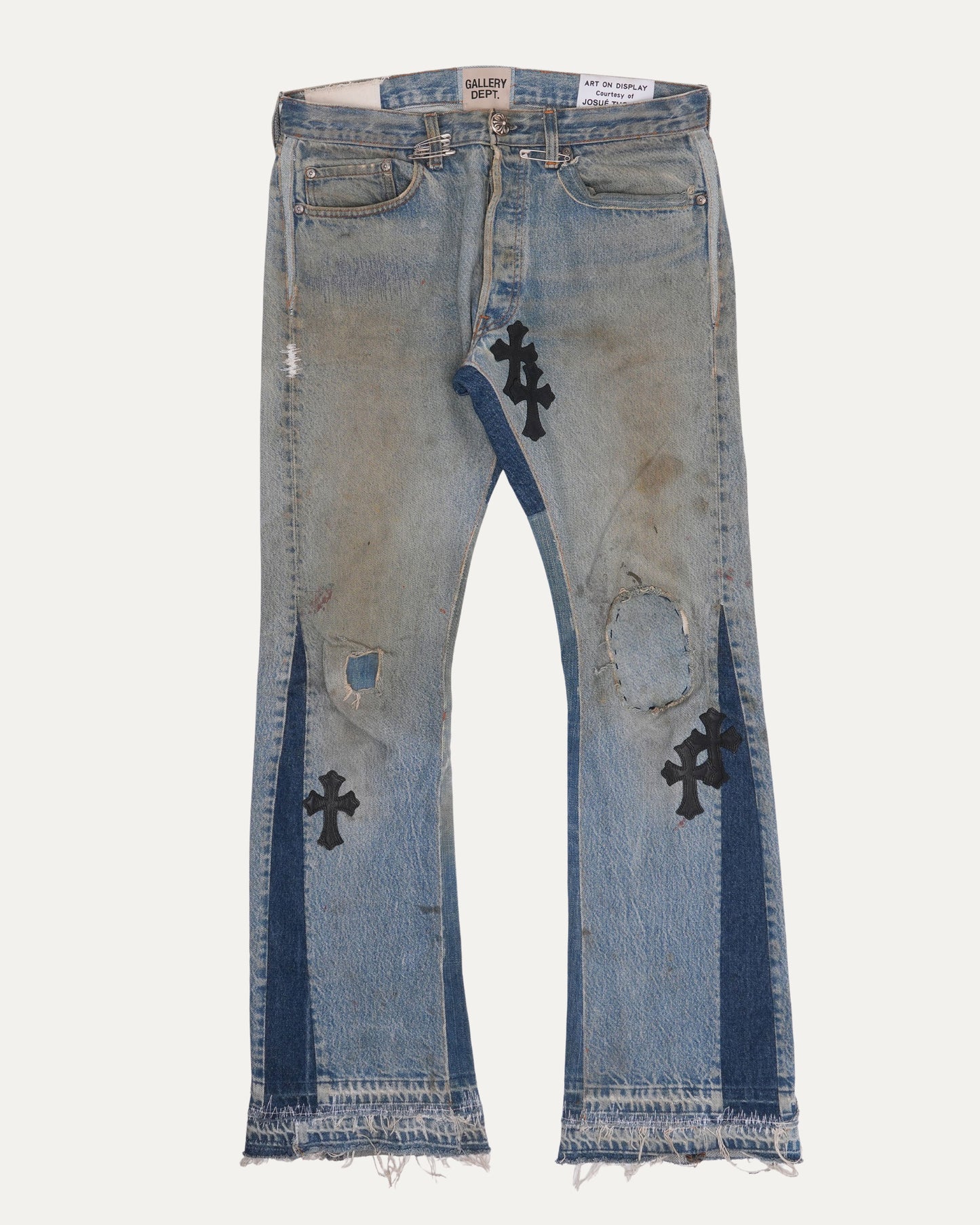Gallery Dept. Cross Patch Flared Jeans