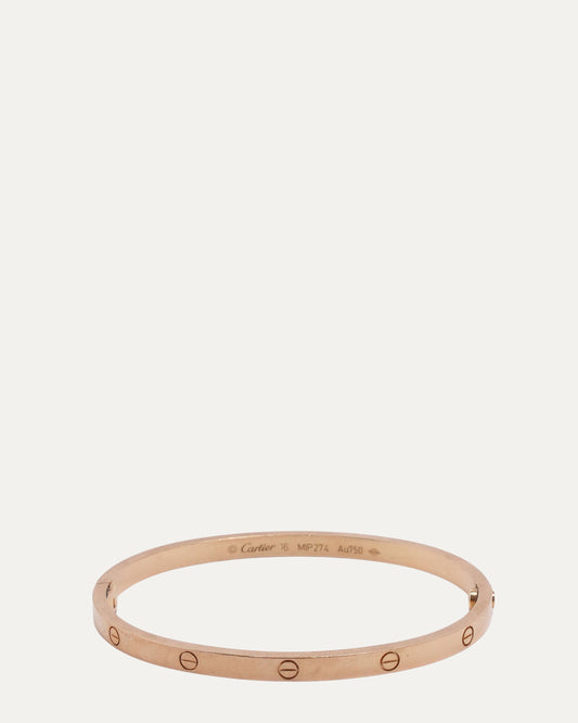 Gold Thin Love Bracelet