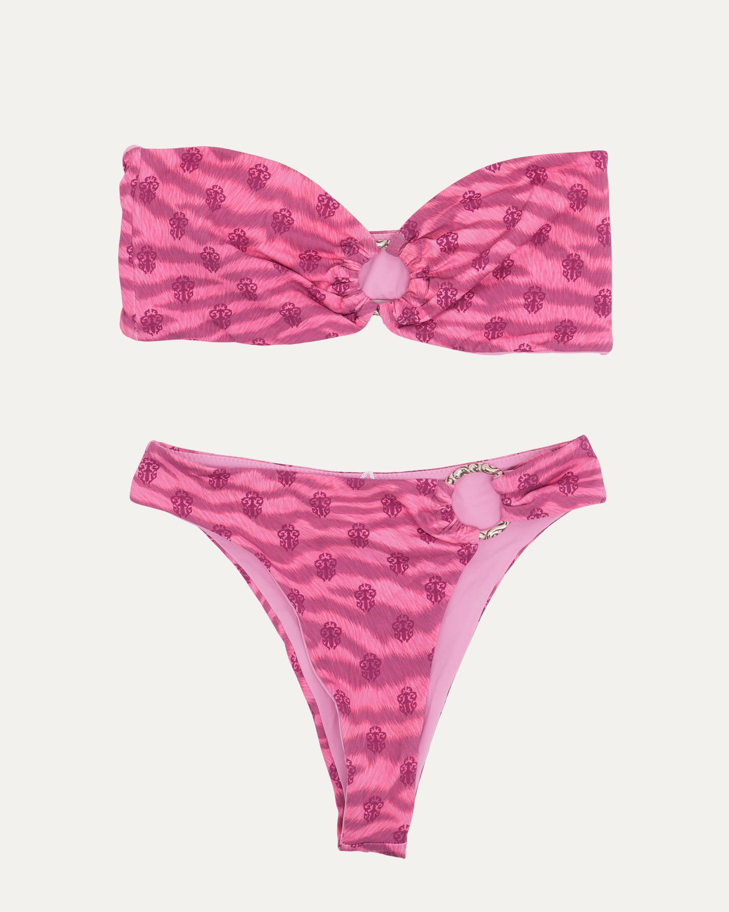 Tiger Bandeau Bikini Set
