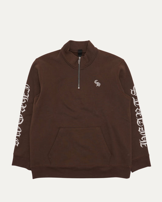 Slow Ride Embroidered Quarter Zip Sweatshirt