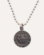 Angel Medallion Pendant on Ball Chain