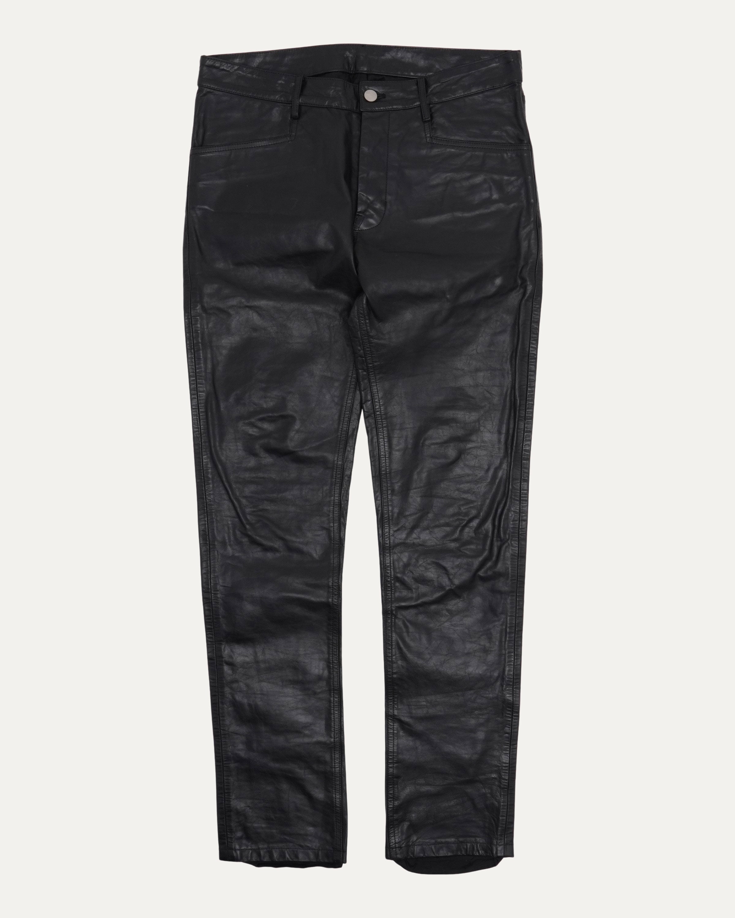 Rick Owens FW21 Gethsemane Leather Pants – Justin Reed