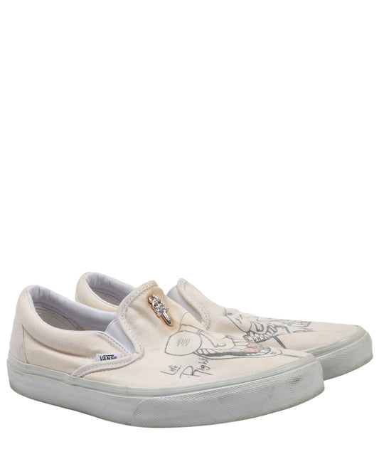Matty Boy Hand Drawn Slip On Vans