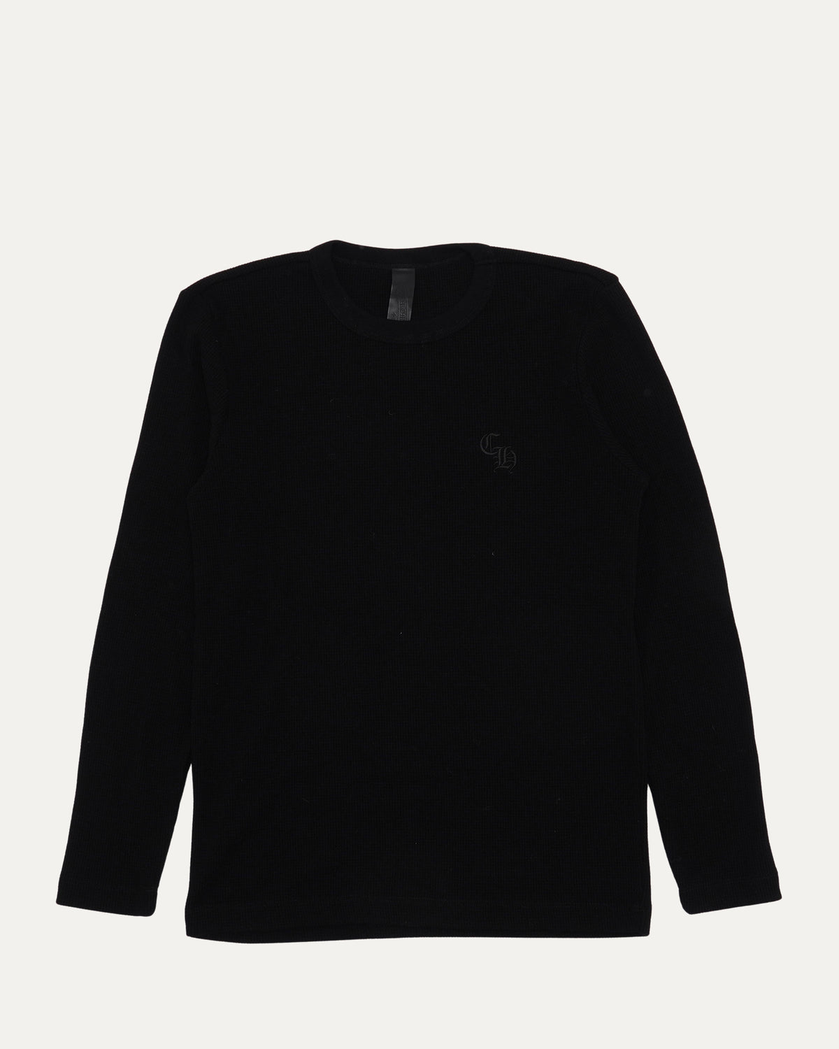 Embroidered Thermal Long Sleeve T-Shirt