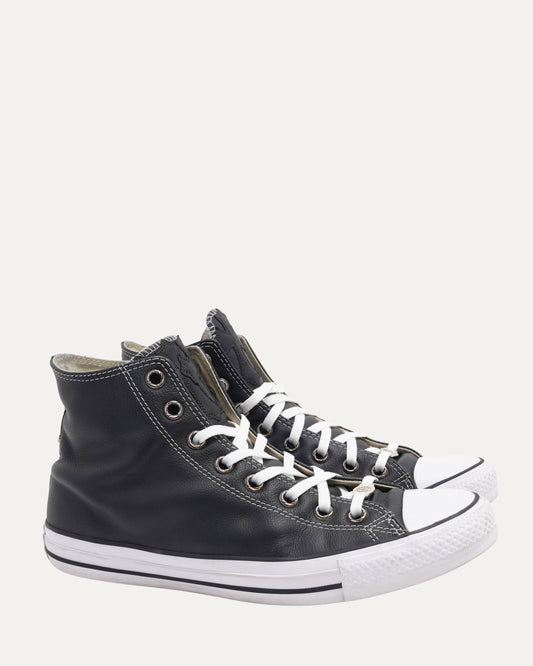Dagger Embellished Cross Patch Leather Converse Chuck Taylor Sneakers