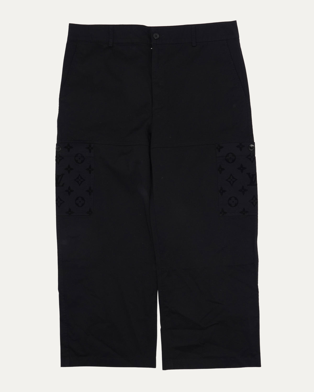 Flocked Cargo Pants