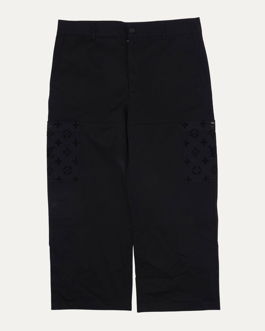 Flocked Cargo Pants