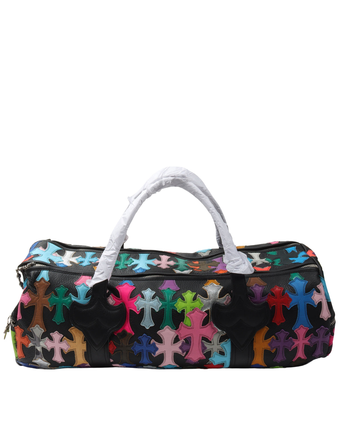 Multicolor Cross Patch Cemetery Large Duffle Bag