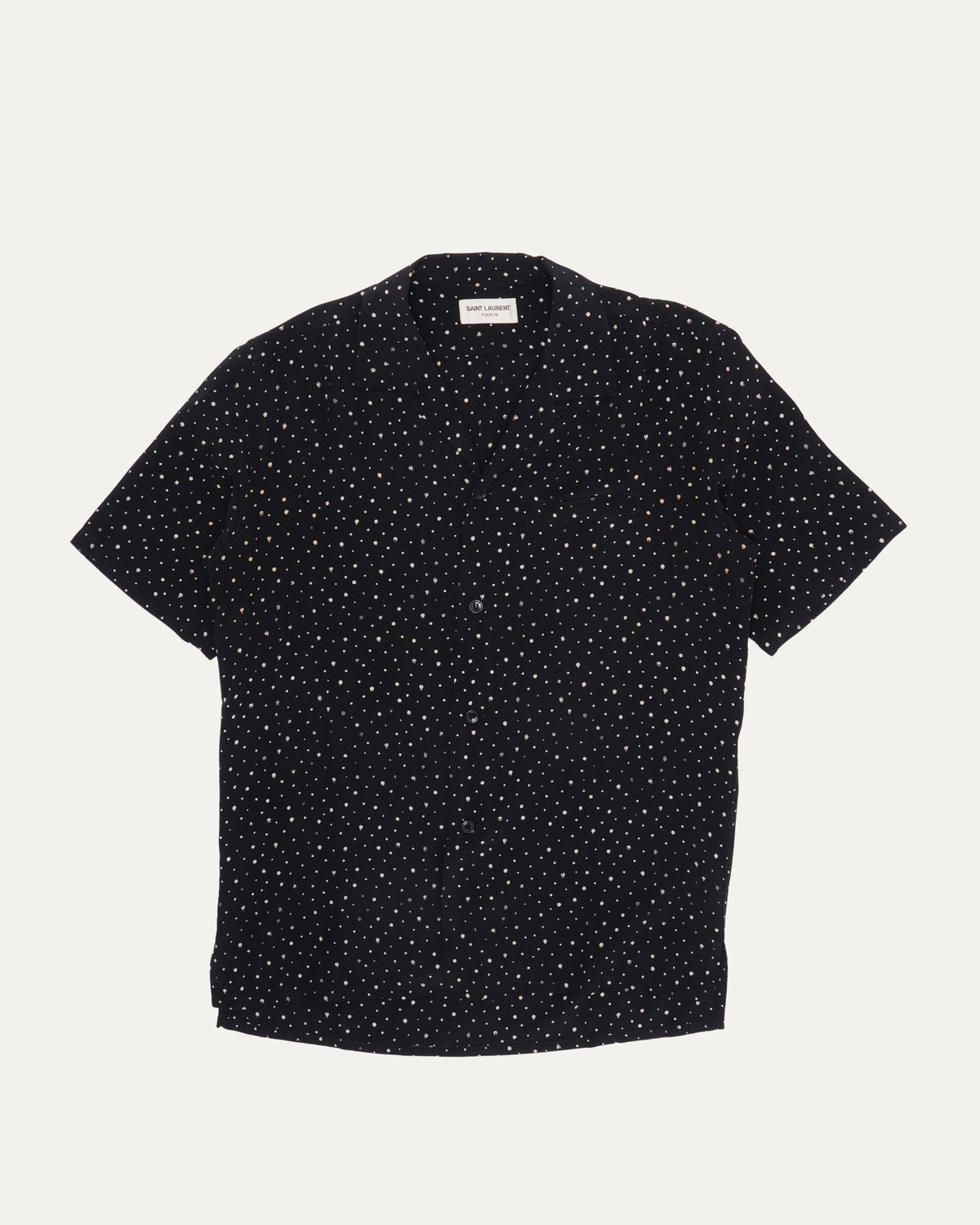 Silk Dot Pattern Shirt