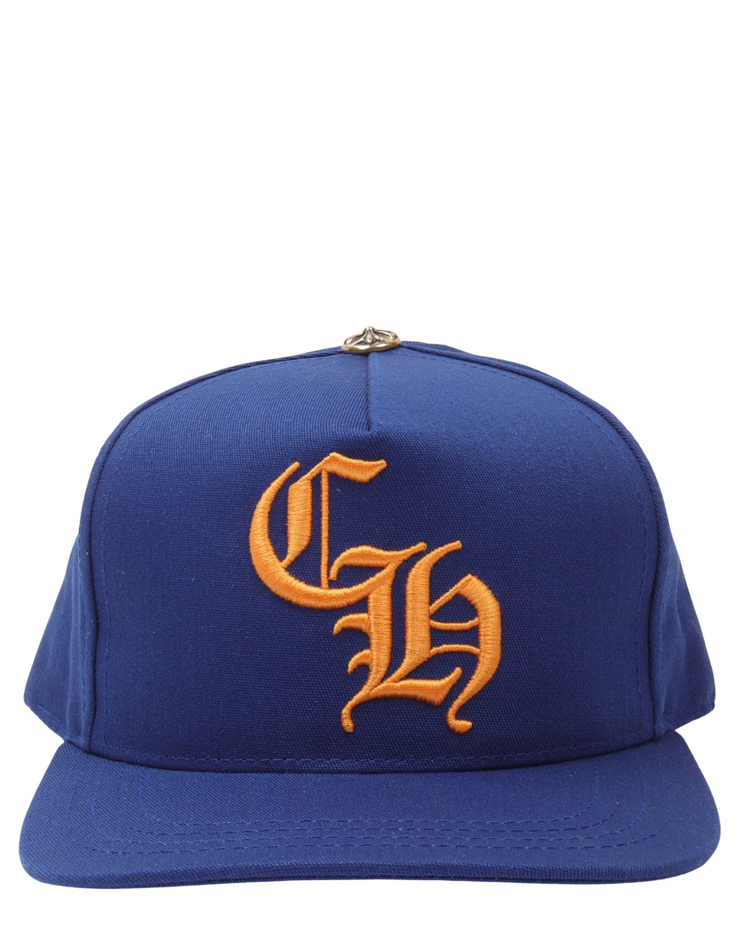 Blue CH Button Baseball Hat