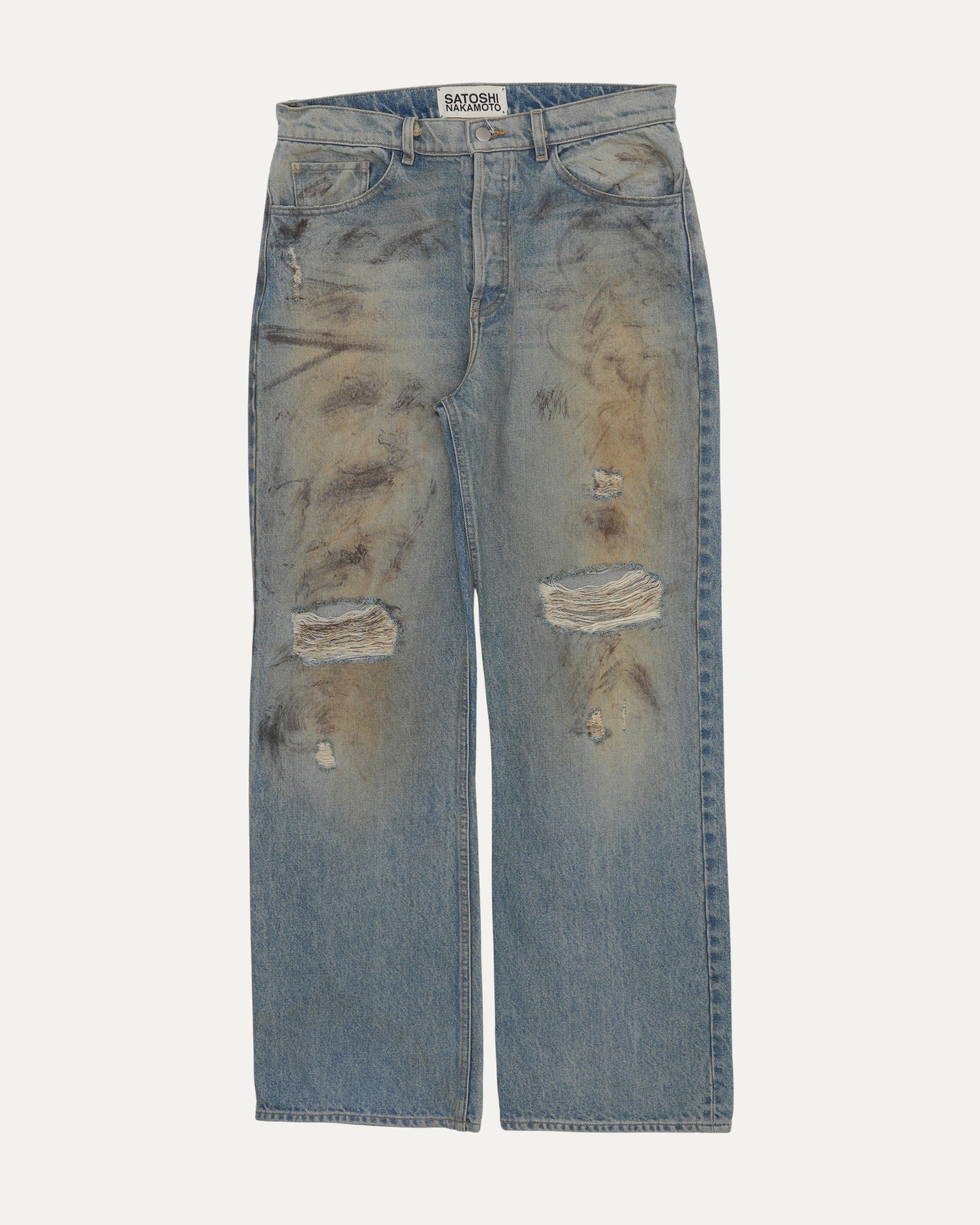 Rutted Denim Jeans