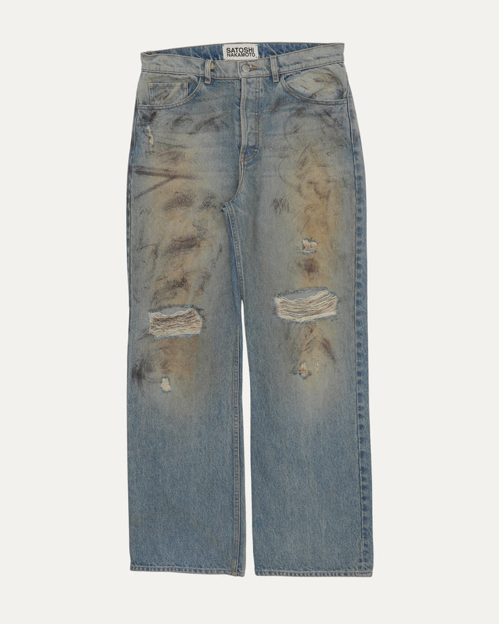 Rutted Denim Jeans