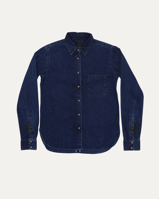 Cross Patch Denim Shirt