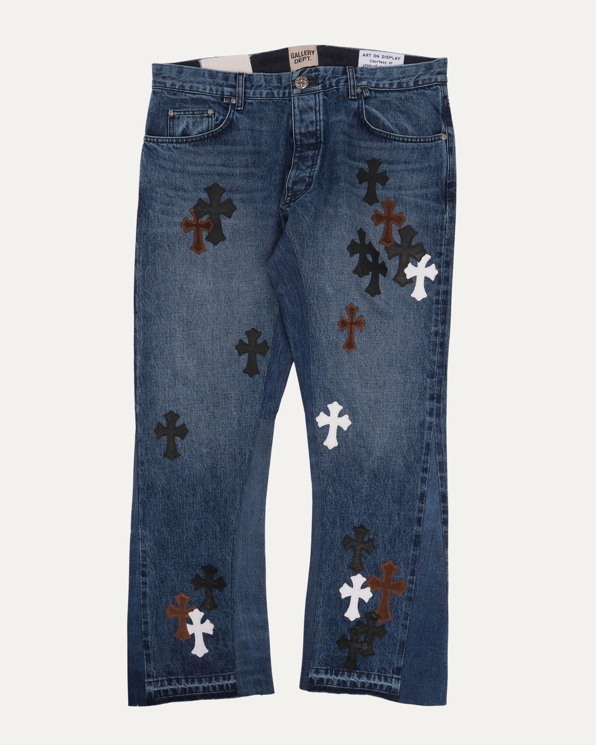 Gallery Dept. Turbo Diesel Cross Patch LA Flare Jeans