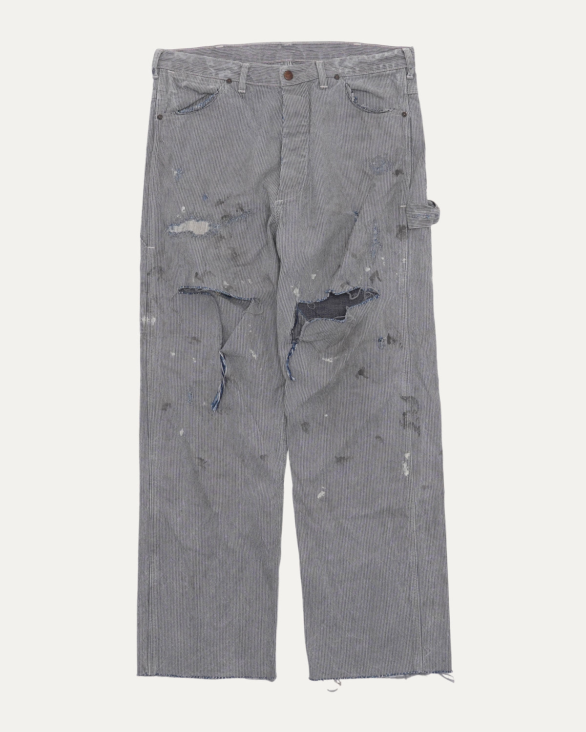 Herringbone Hickory Stripe Carpenter Pants