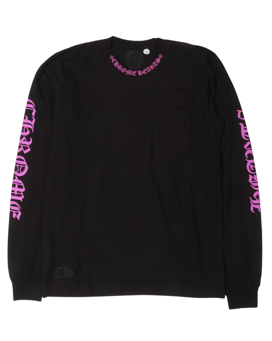 Neck Logo Long Sleeve T-Shirt