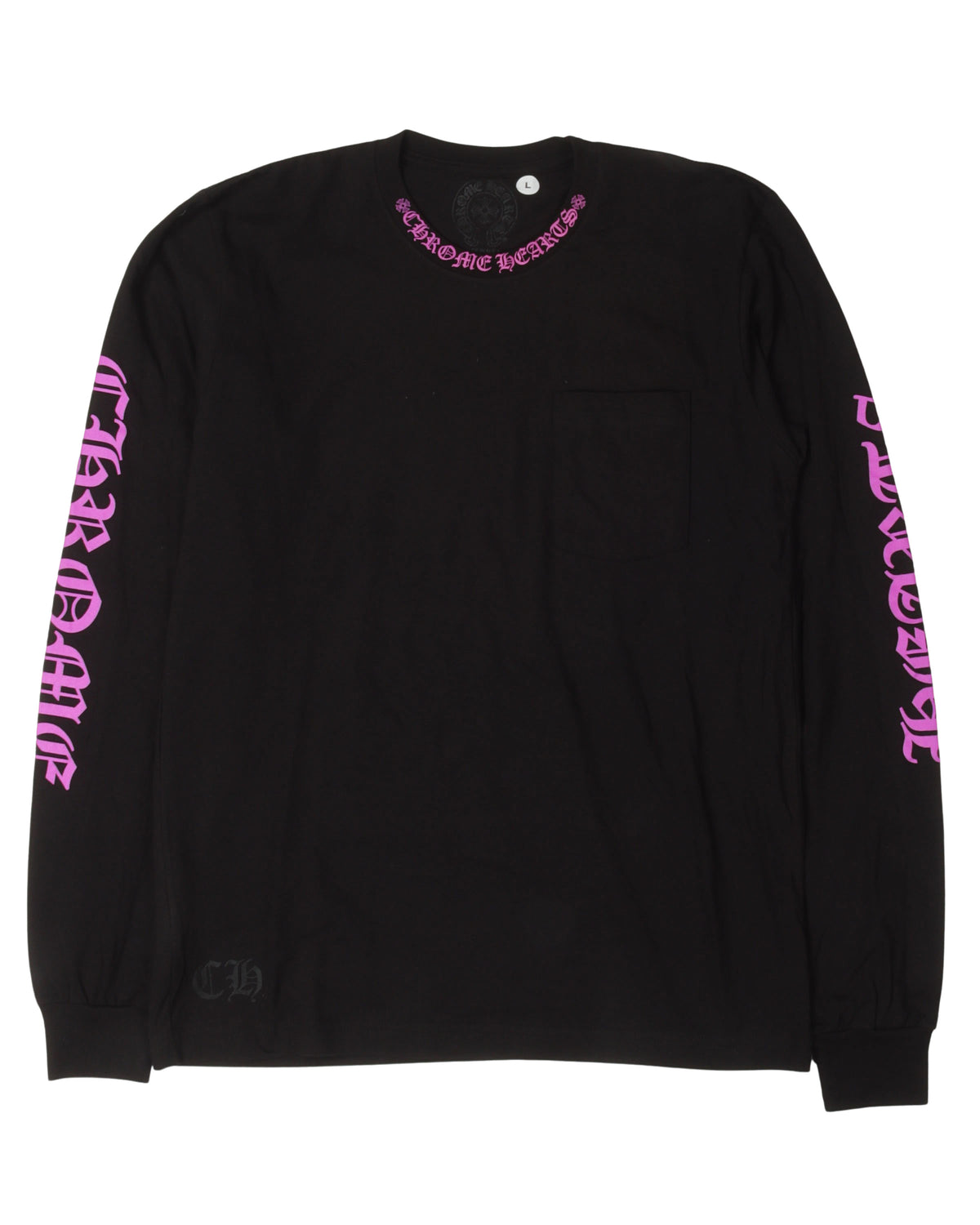 Neck Logo Long Sleeve T-Shirt
