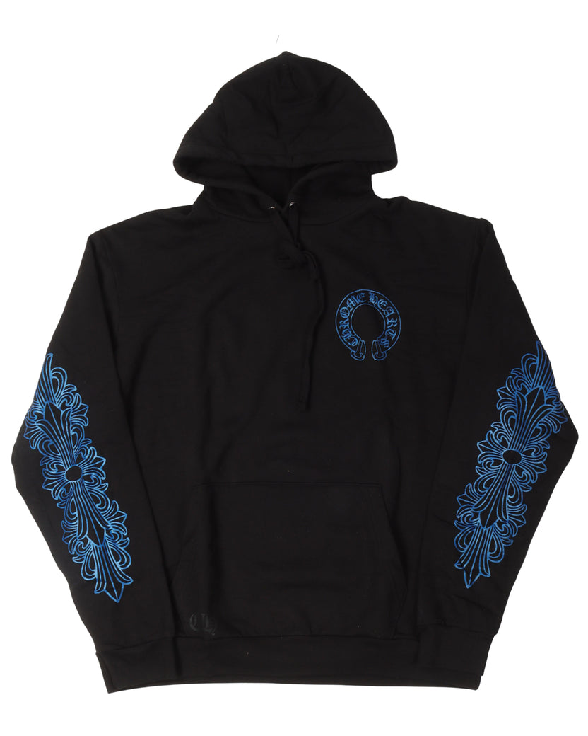 Chrome Hearts Friends & Family Blue Logo Hoodie