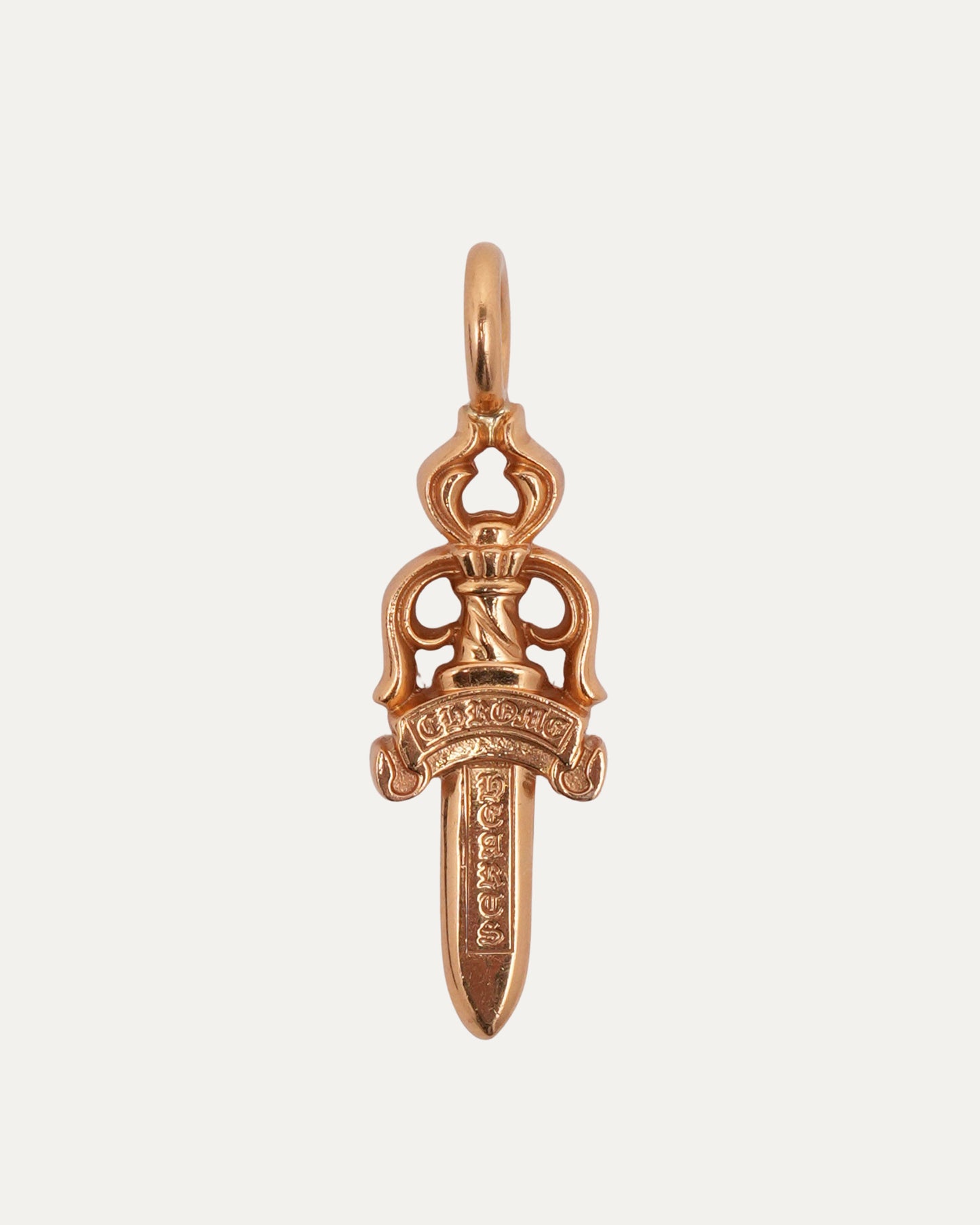 Large Gold Dagger Pendant