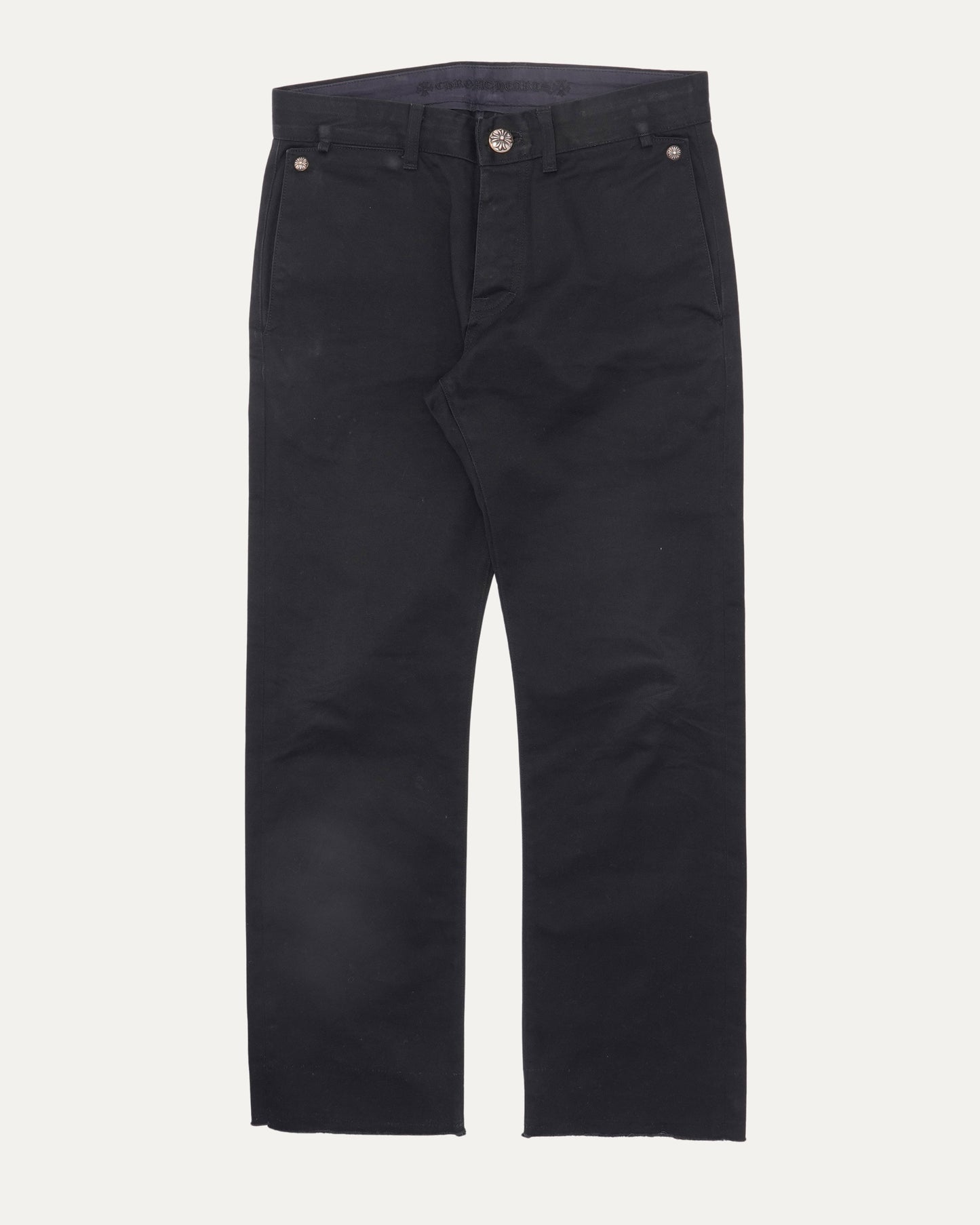 Raw Hem Chino Pants