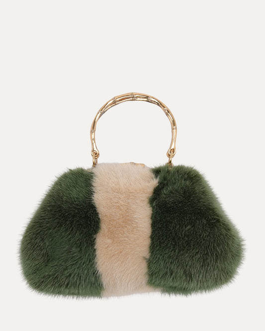 Tom Ford Era Bamboo Top Handle Mink Bag