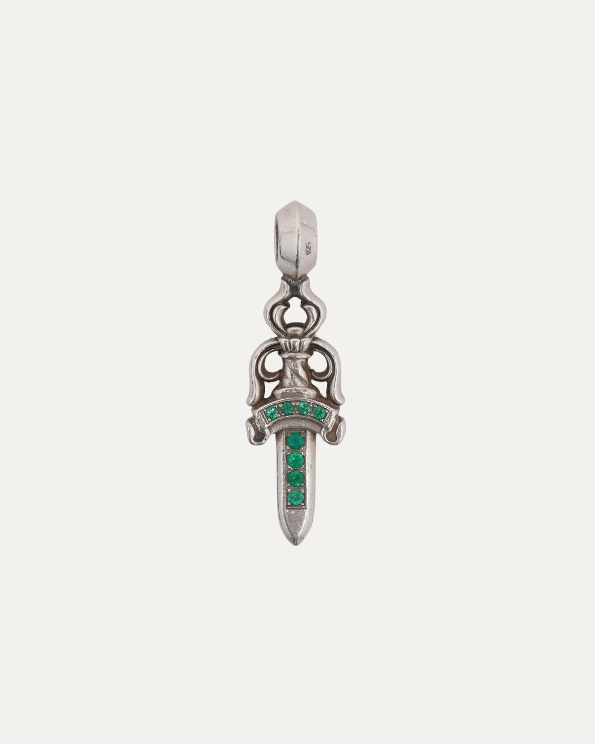 Emerald Dagger Pendant
