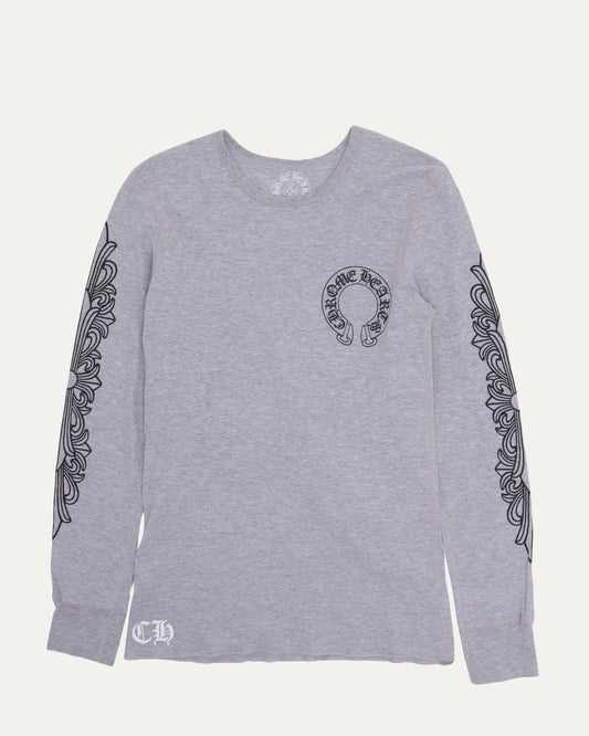 Horseshoe Logo Thermal Long Sleeve T-Shirt
