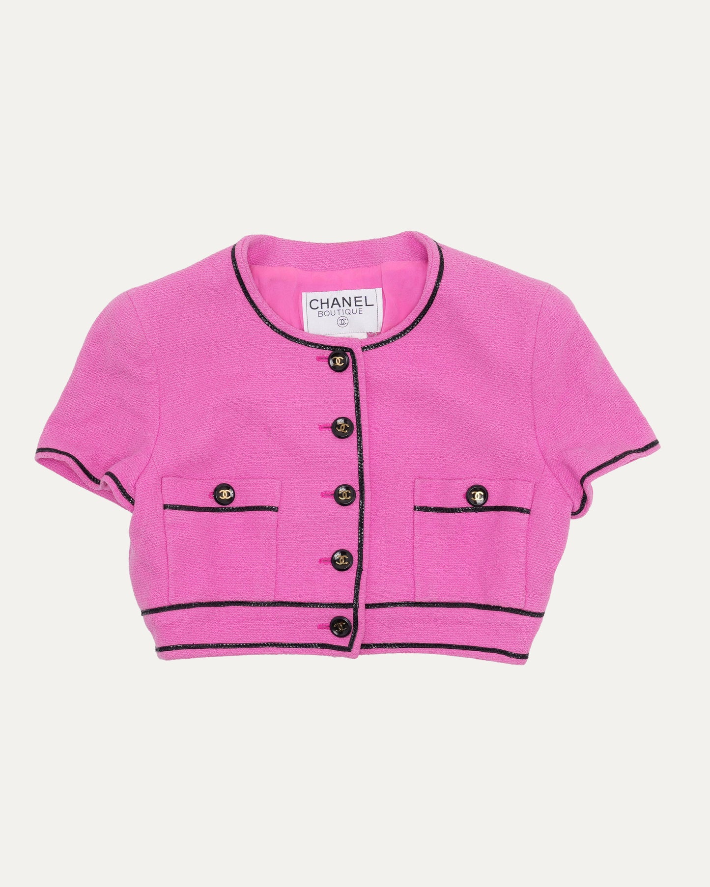 1995 "Barbie Collection" Tweed Short Sleeve Jacket
