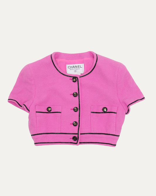 1995 "Barbie Collection" Tweed Short Sleeve Jacket