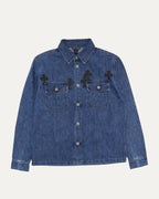 Cross Patch Denim Work Dog Shirt