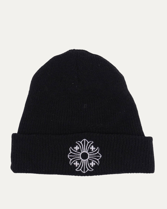 Embroidered Plus Cross Wool Beanie