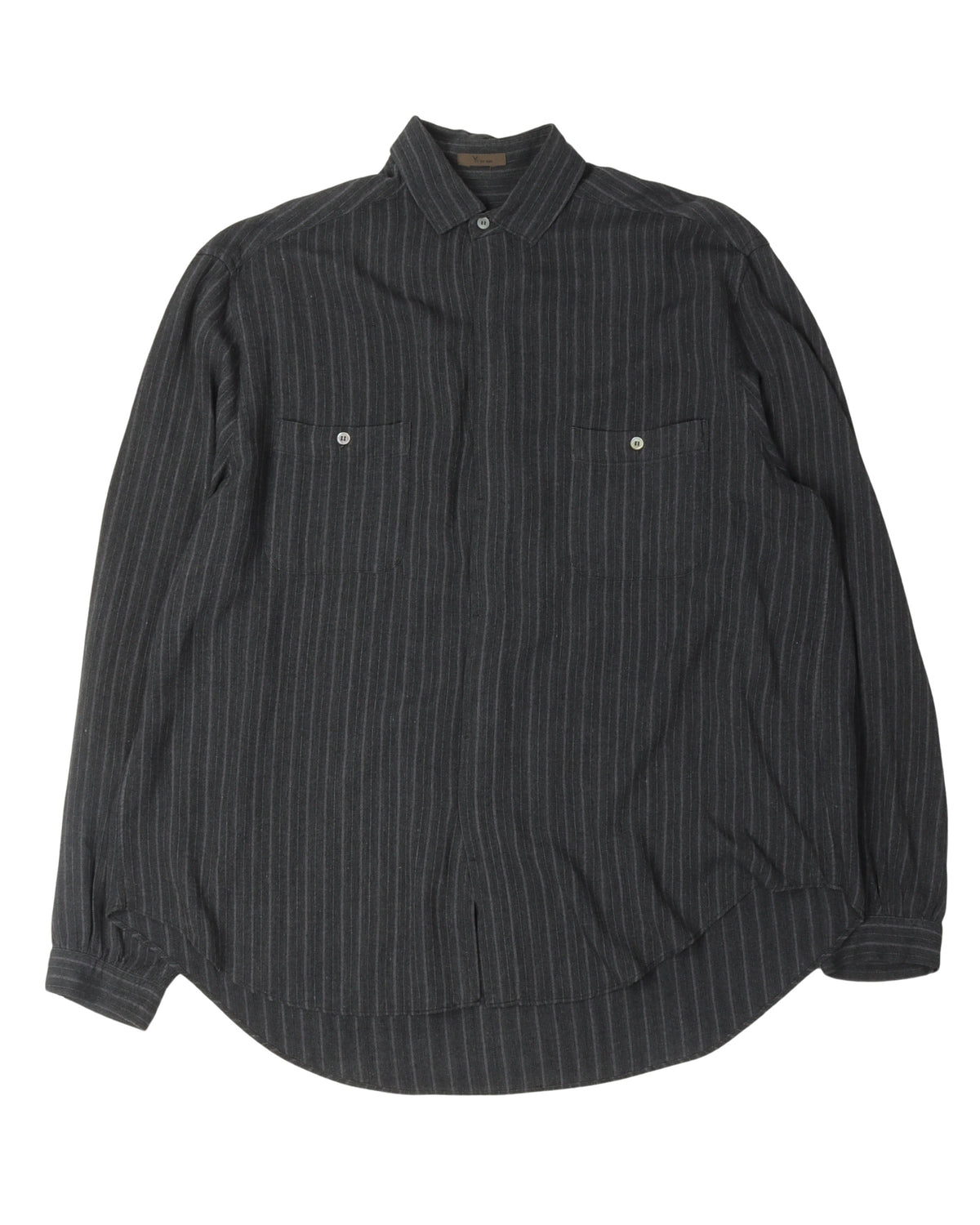 Y's For Men Double Pocket Striped Shirt