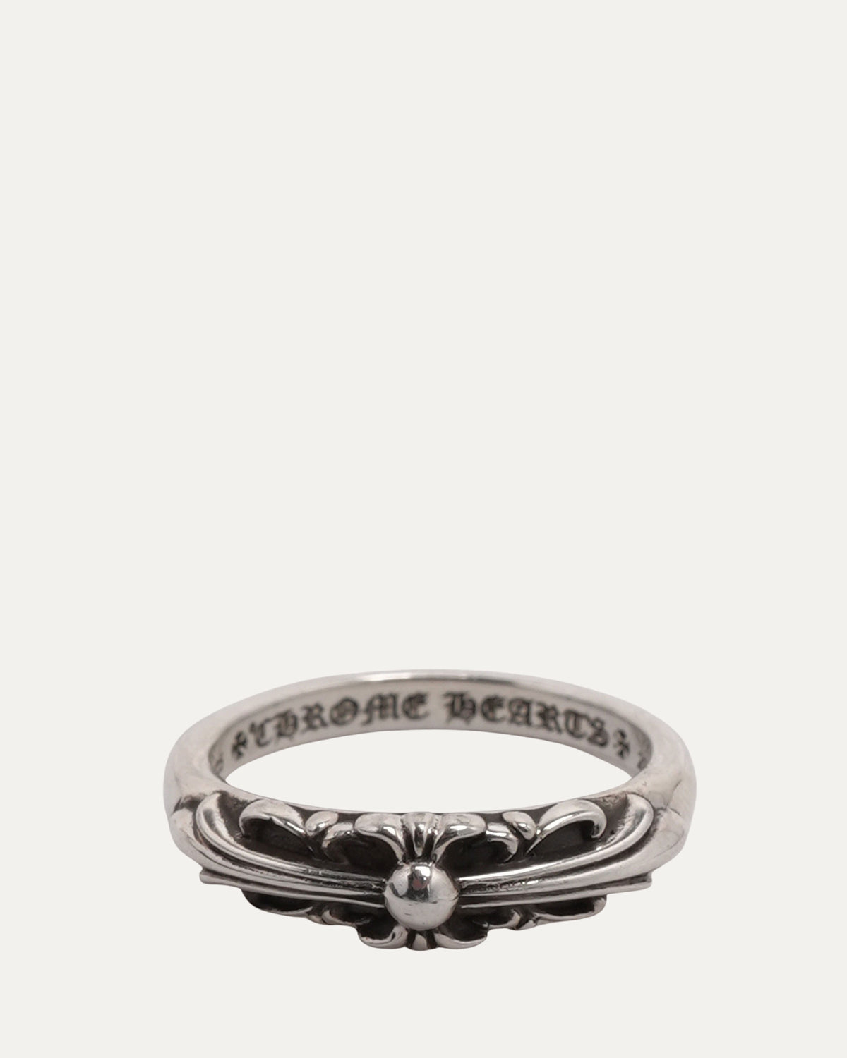 Mini Floral Cross Ring