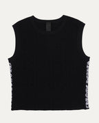 Intarsia Spell Out Tank Top