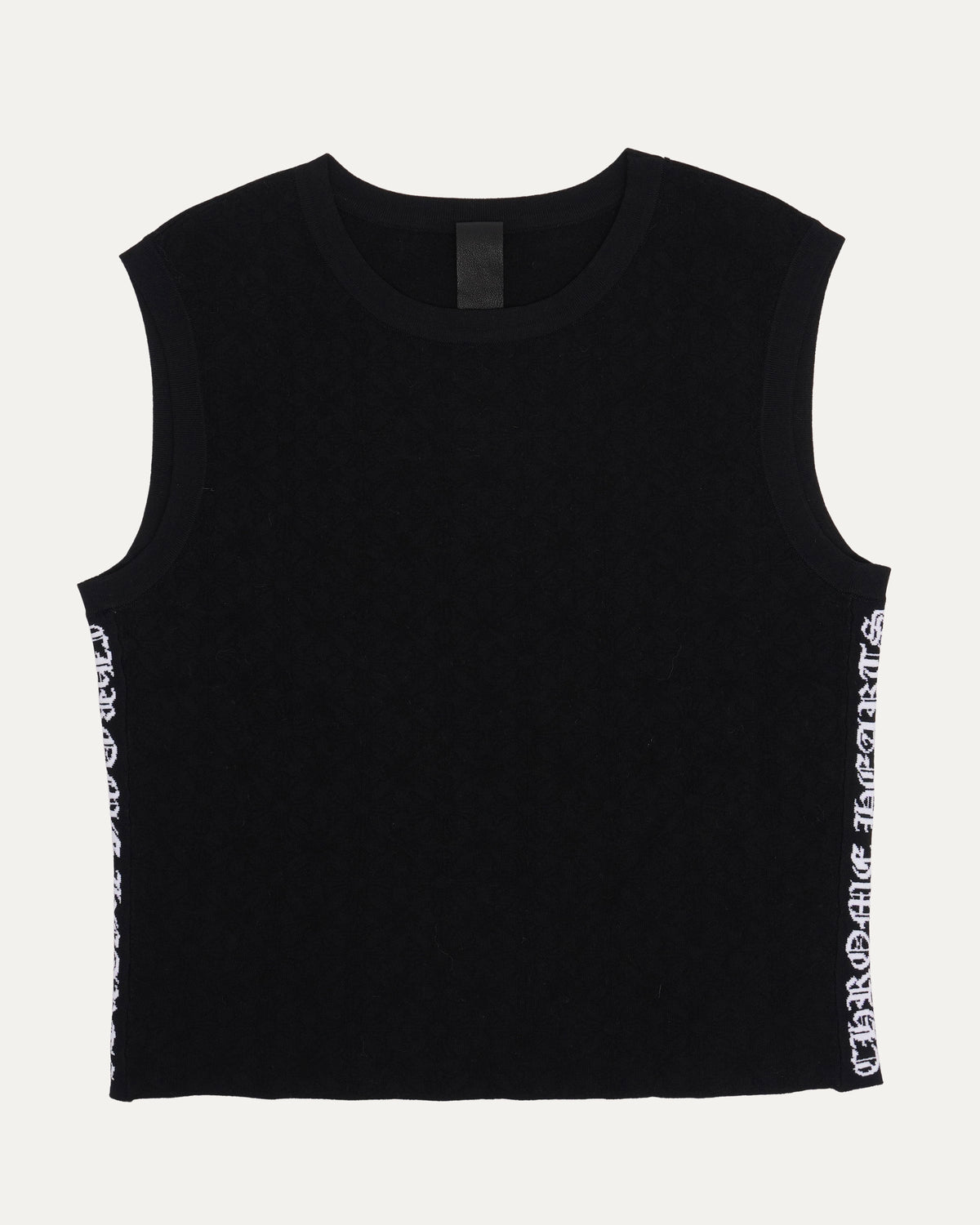Intarsia Spell Out Tank Top