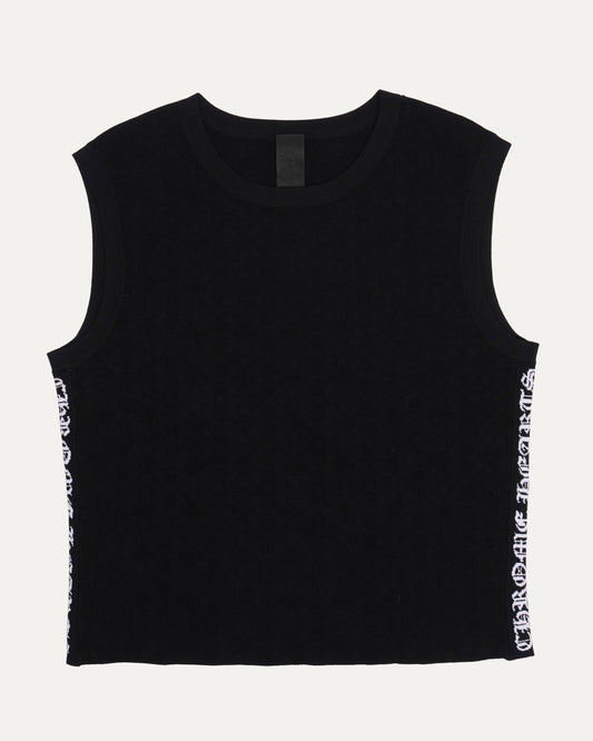 Intarsia Spell Out Tank Top
