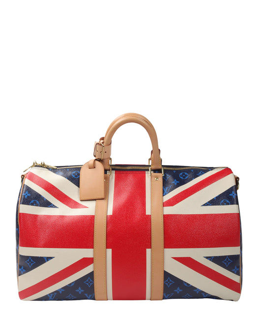 Monogram Union Jack Keepall Bandouliere Bag (20 Made)