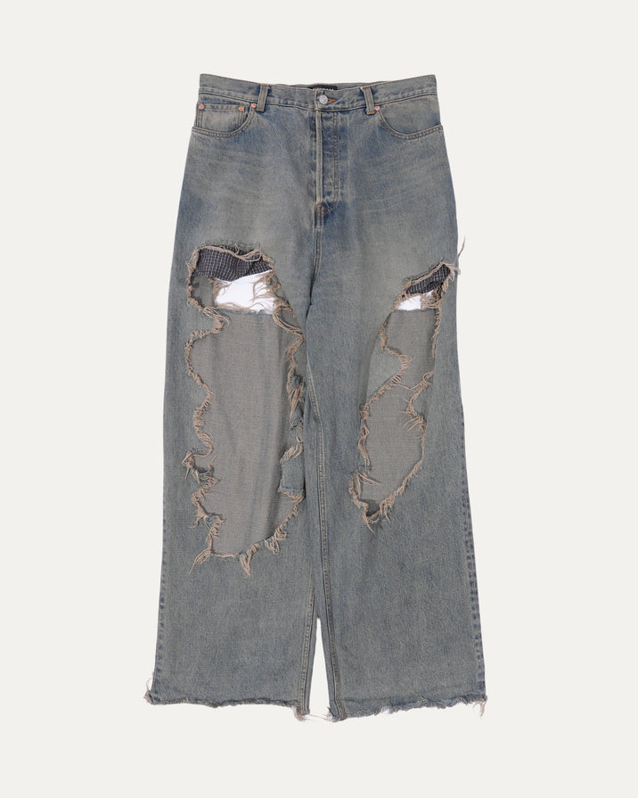 Distressed Boxer Jeans