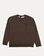 Embroidered Vertical Logo Crewneck Sweatshirt