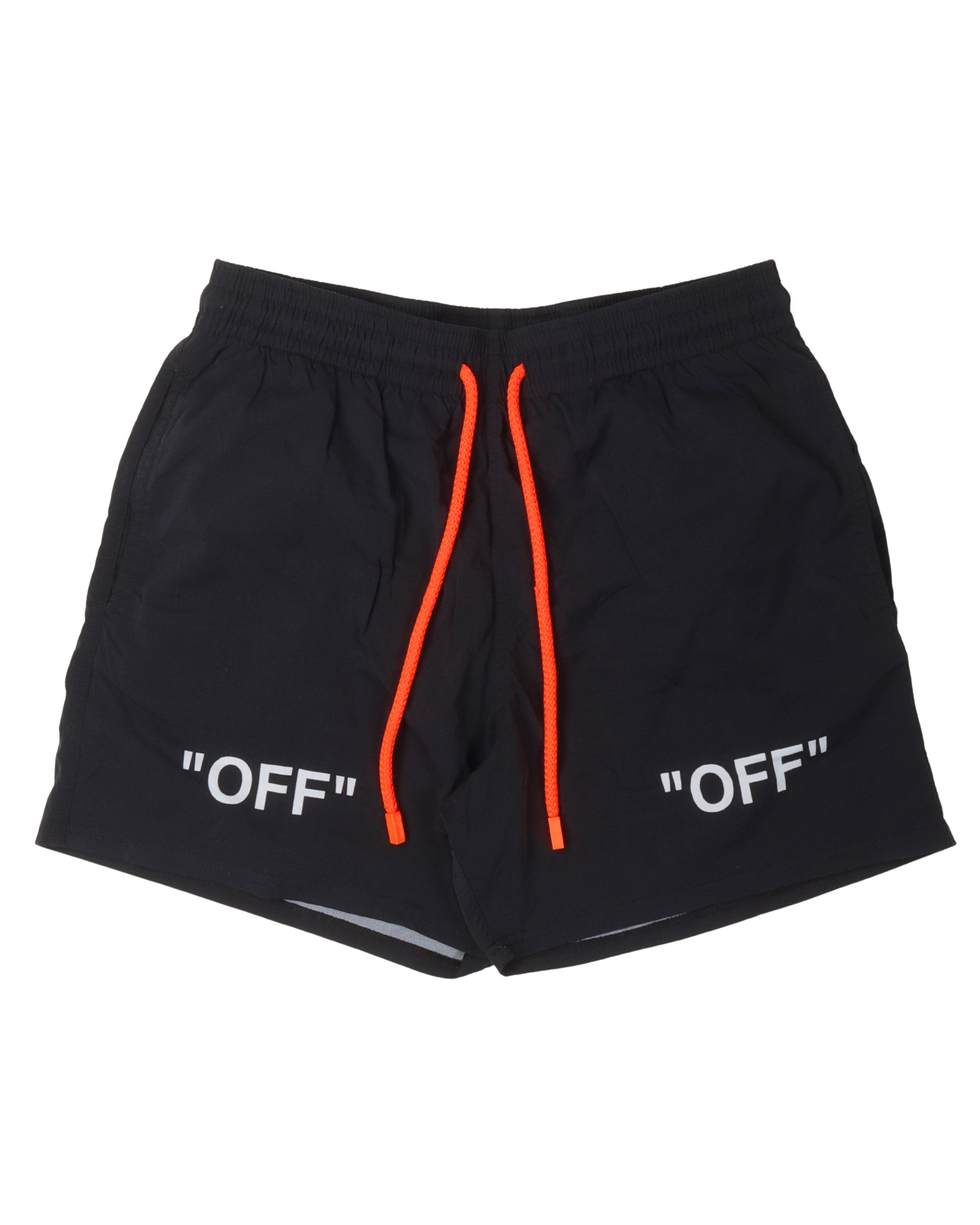 Diagonal Logo Swim Shorts