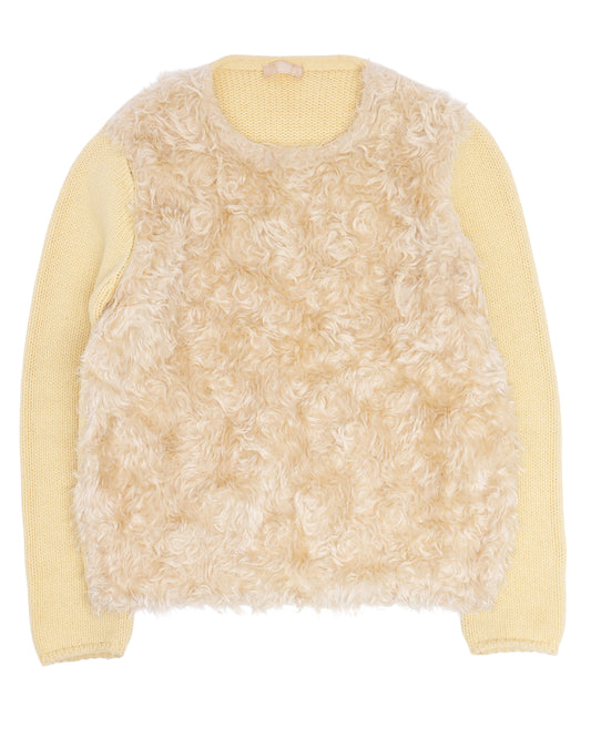 FW07 Faux Fur Mohair Sweater