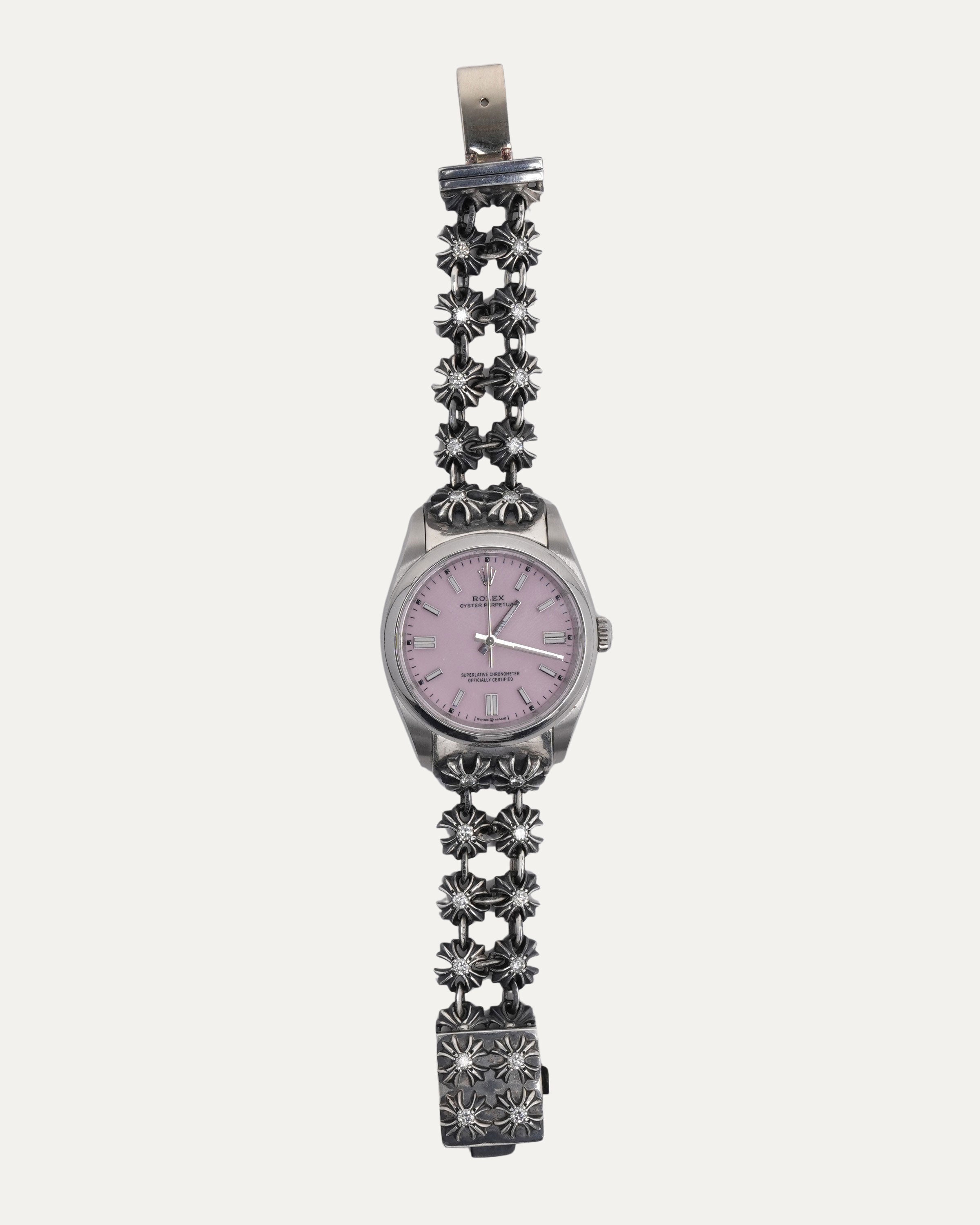 Chrome Hearts Diamond Rolex Oyster Perpetual 36mm Watch – Justin Reed