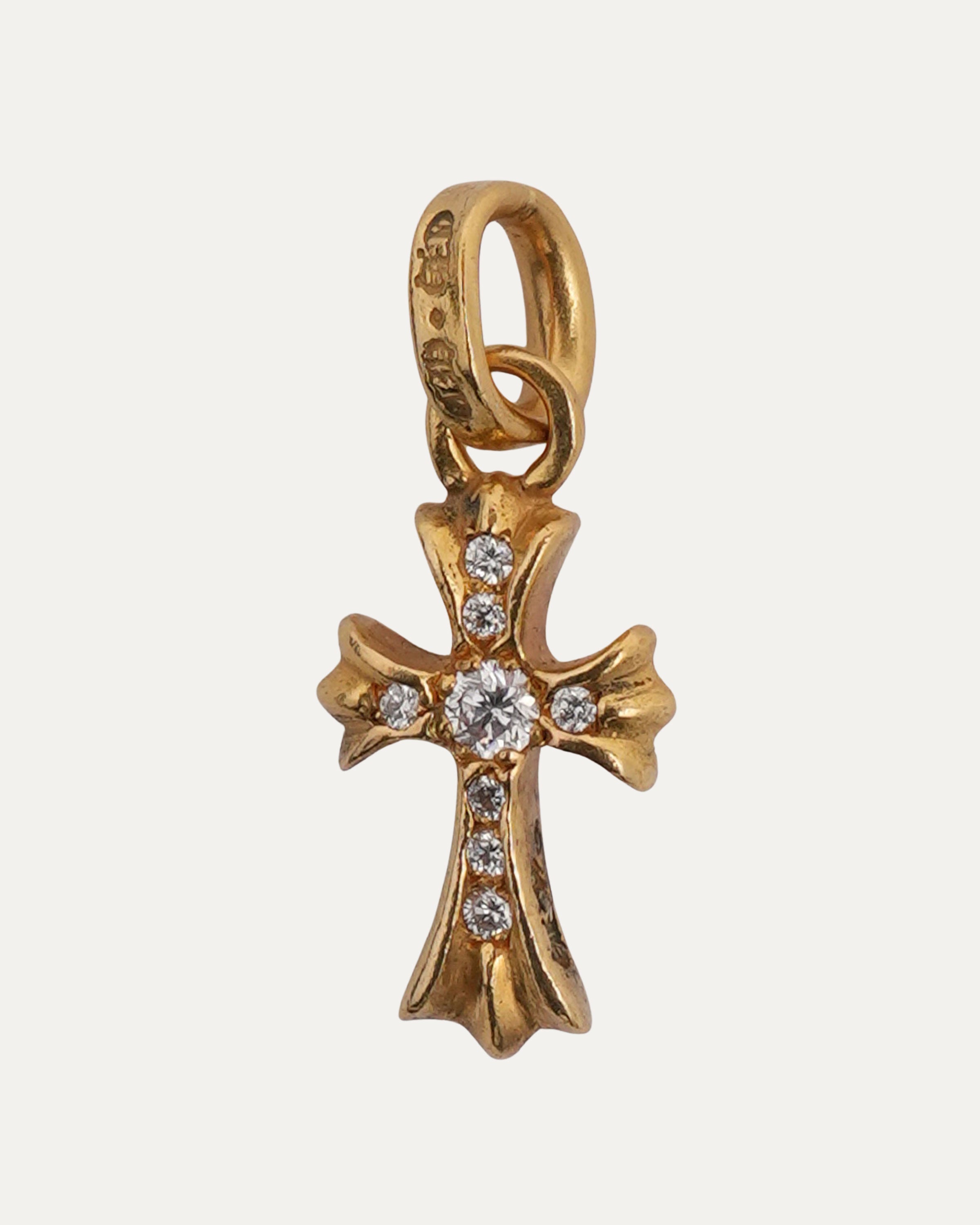 Chrome Hearts Gold Diamond Baby Fat Pendant – Justin Reed