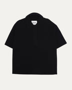 Ribbed Zip Polo