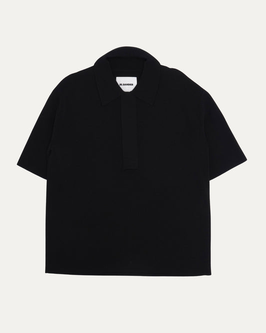 Ribbed Zip Polo