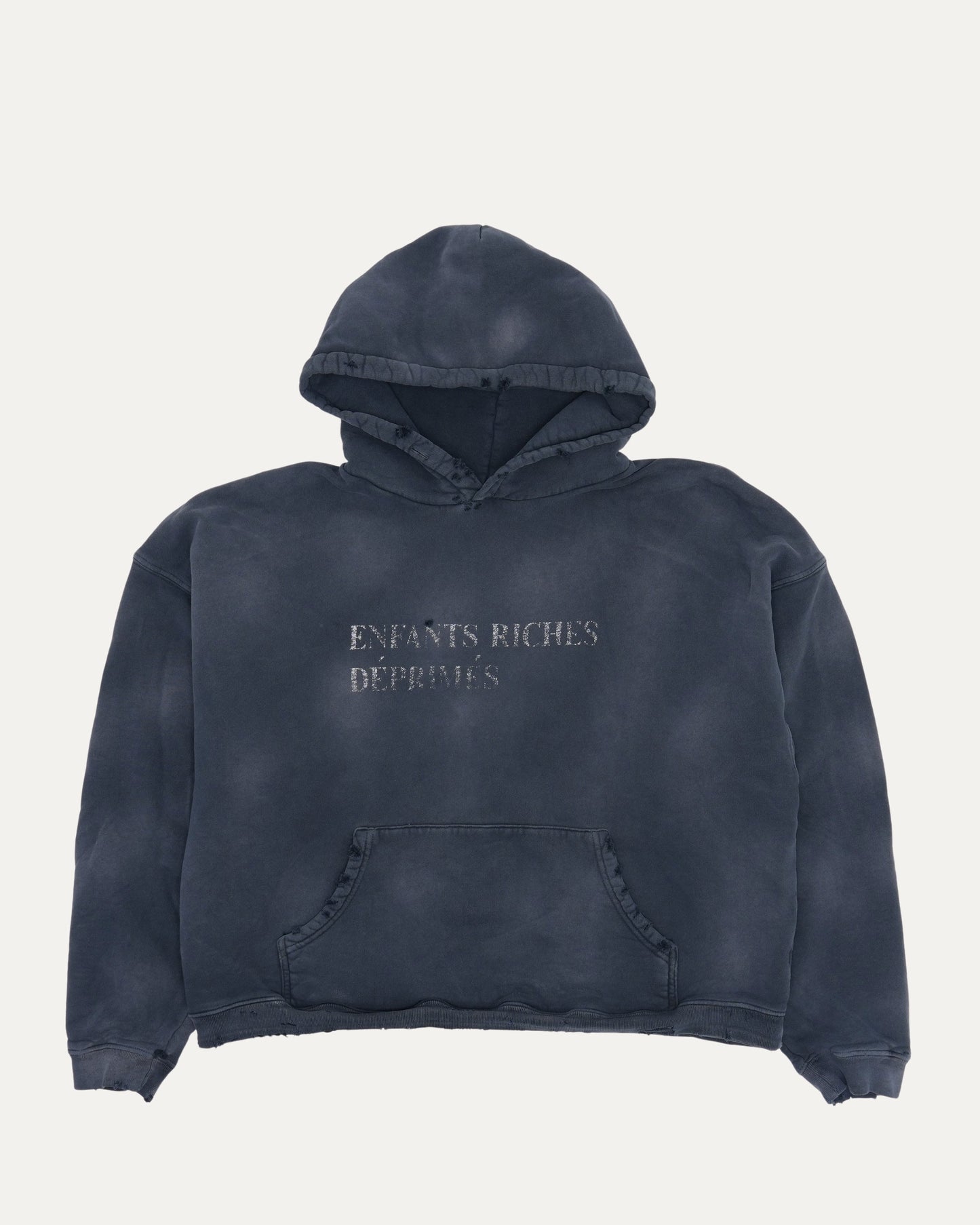 Distressed Logo Hoodie